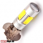   Светодиодная автолампа H3 4 LED HP + 1 LED CREE с линзой (2шт.)