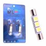   Светодиодная автолампа C5W FEST 31мм SV8,5 - 3 SMD (2шт.)