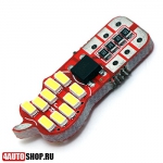  DLED Автолампа светодиодная T10 - W5W - 20 SMD 3014 + Обманка (2шт.)